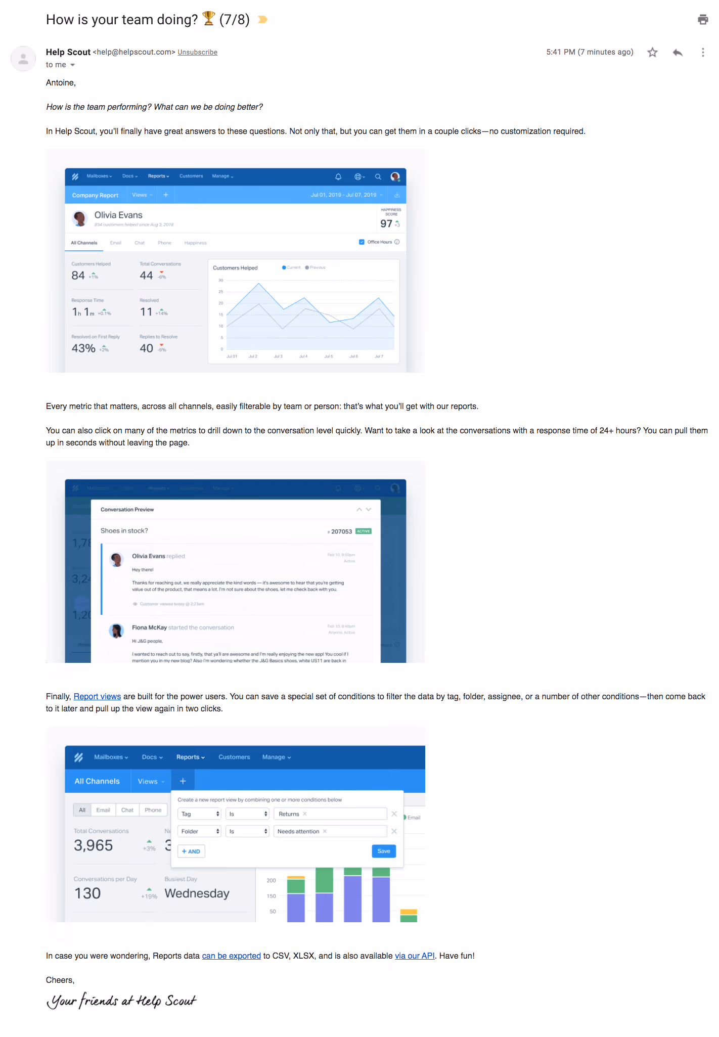 Help Scout Onboarding Emails