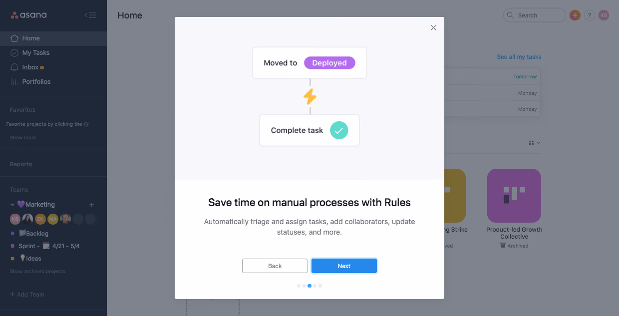 Asana User Onboarding