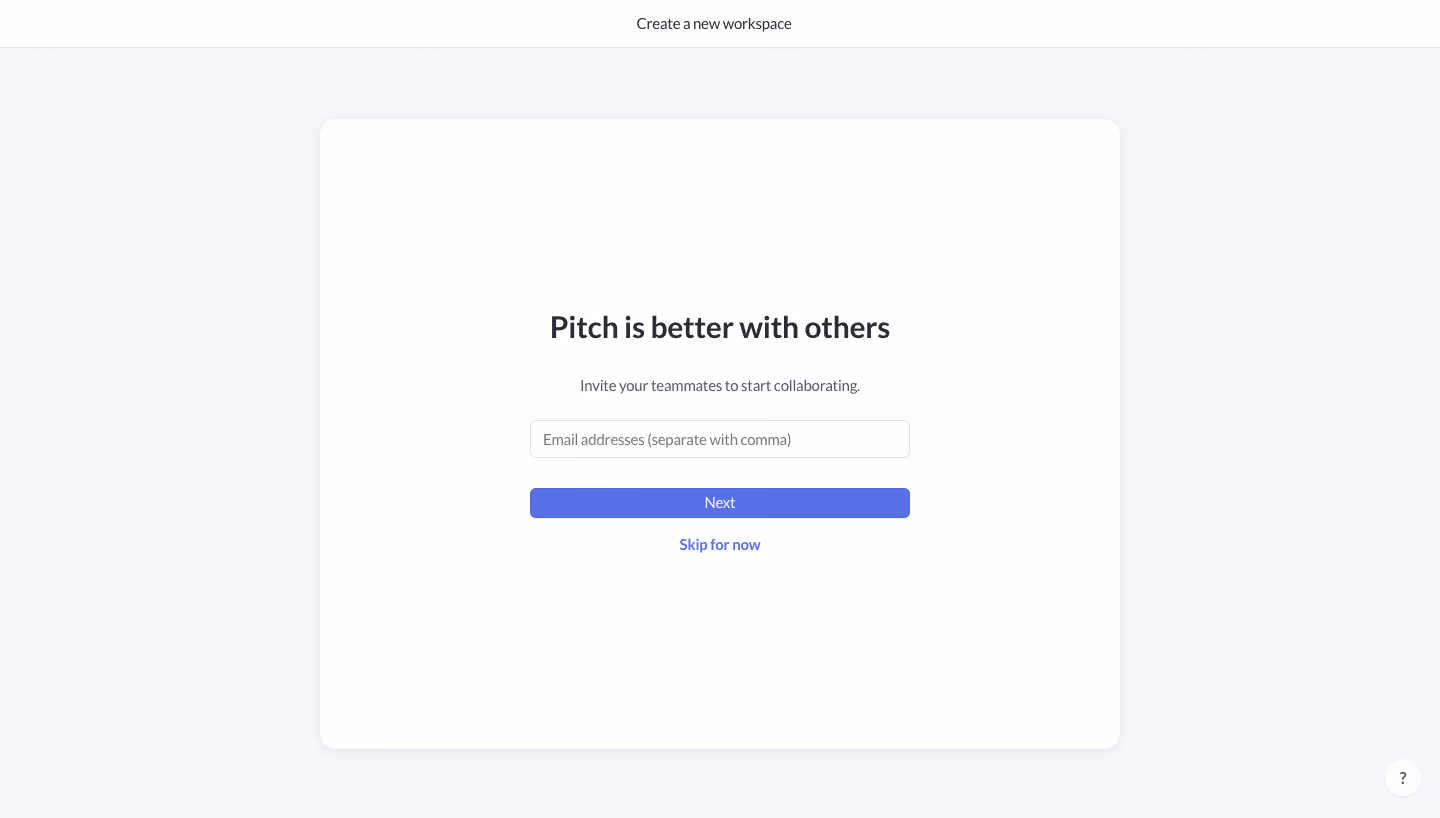 Pitch Invite Team Members