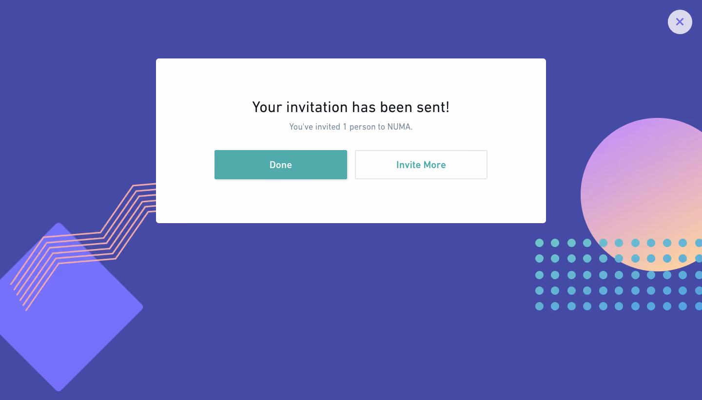 Whimsical Invite Team Members