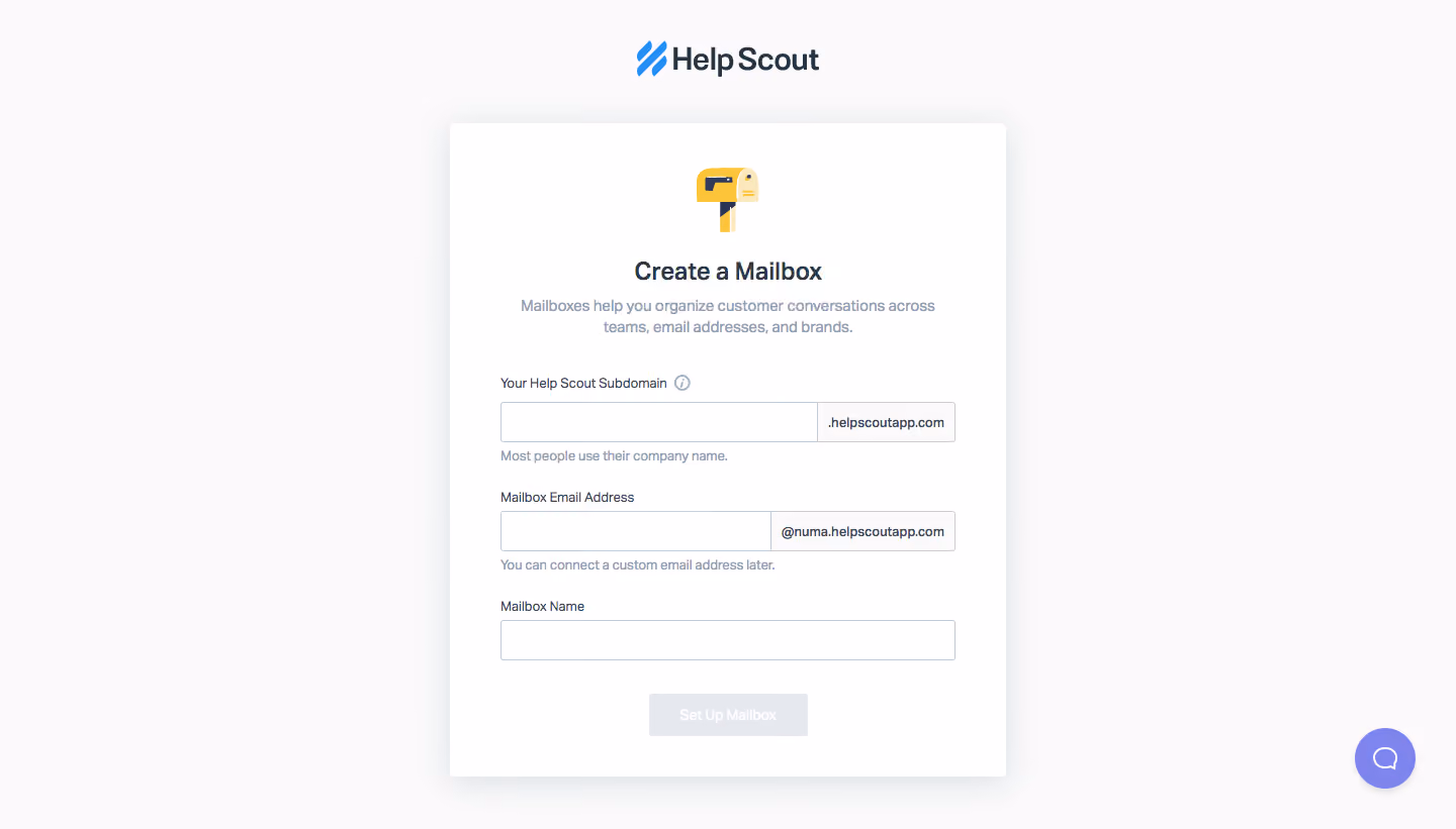 Help Scout Sign Up Flow