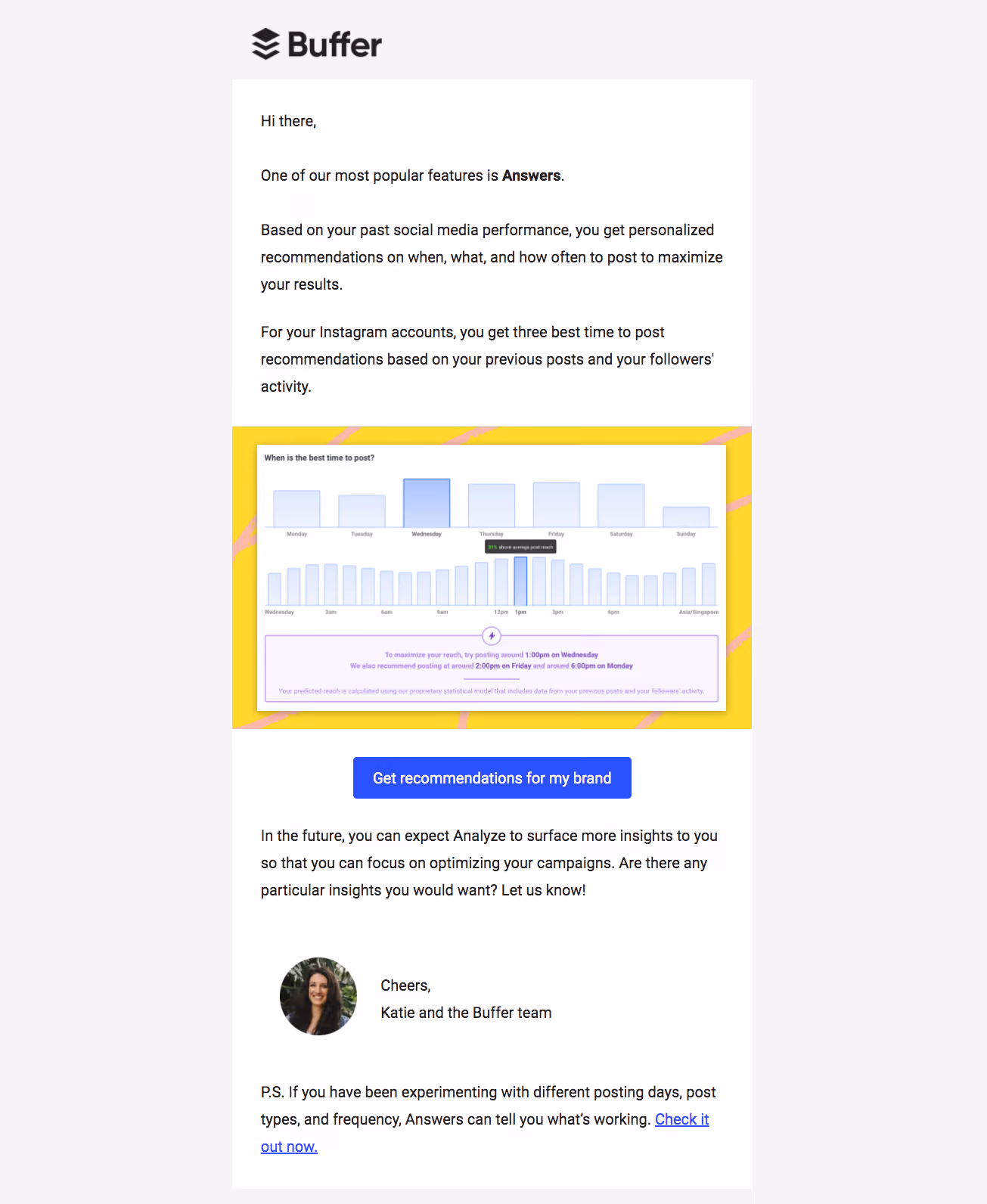 Buffer Onboarding Emails