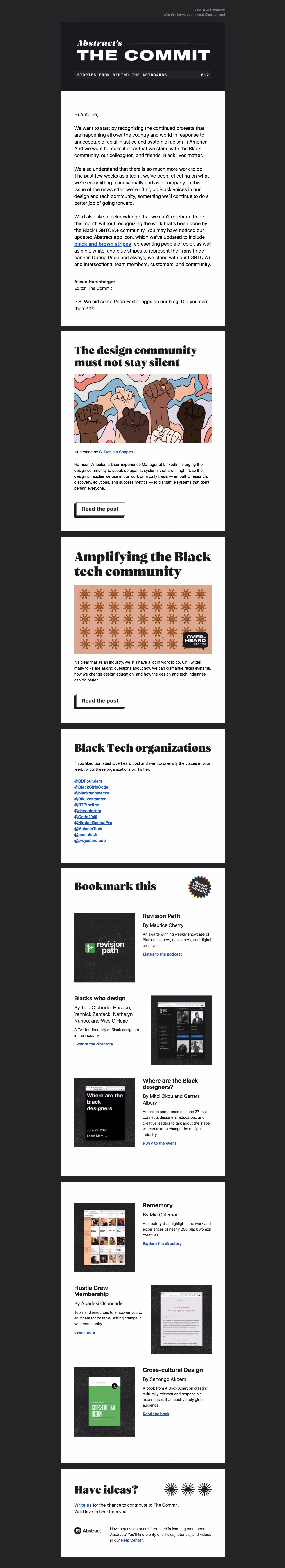 Abstract Newsletter