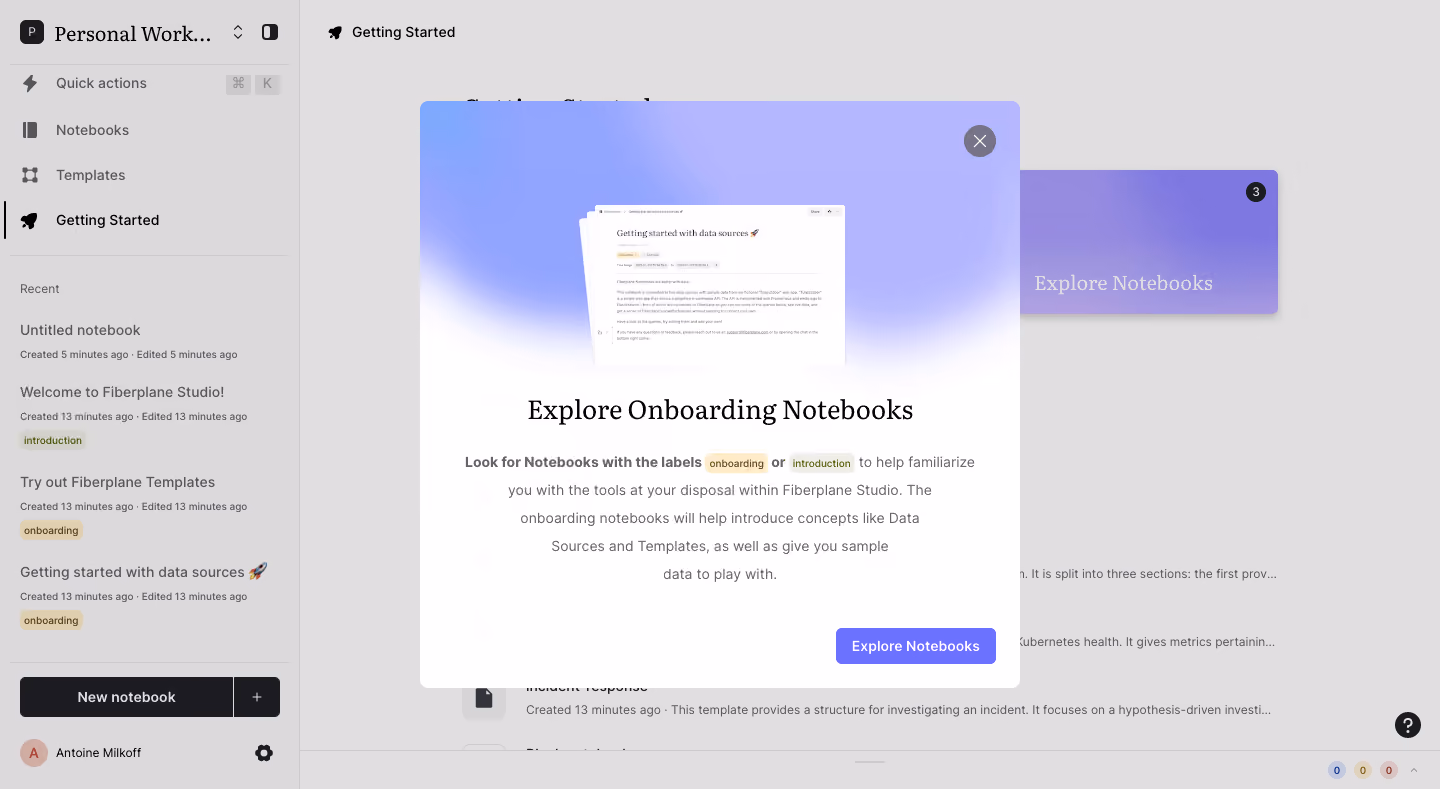 Fiberplane User Onboarding