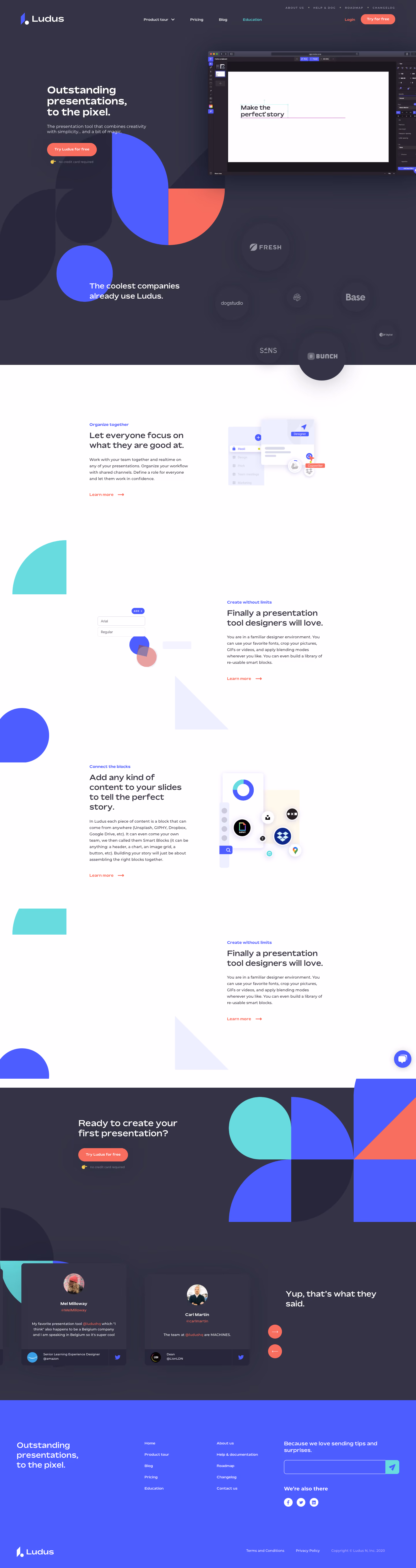 Ludus Landing Page