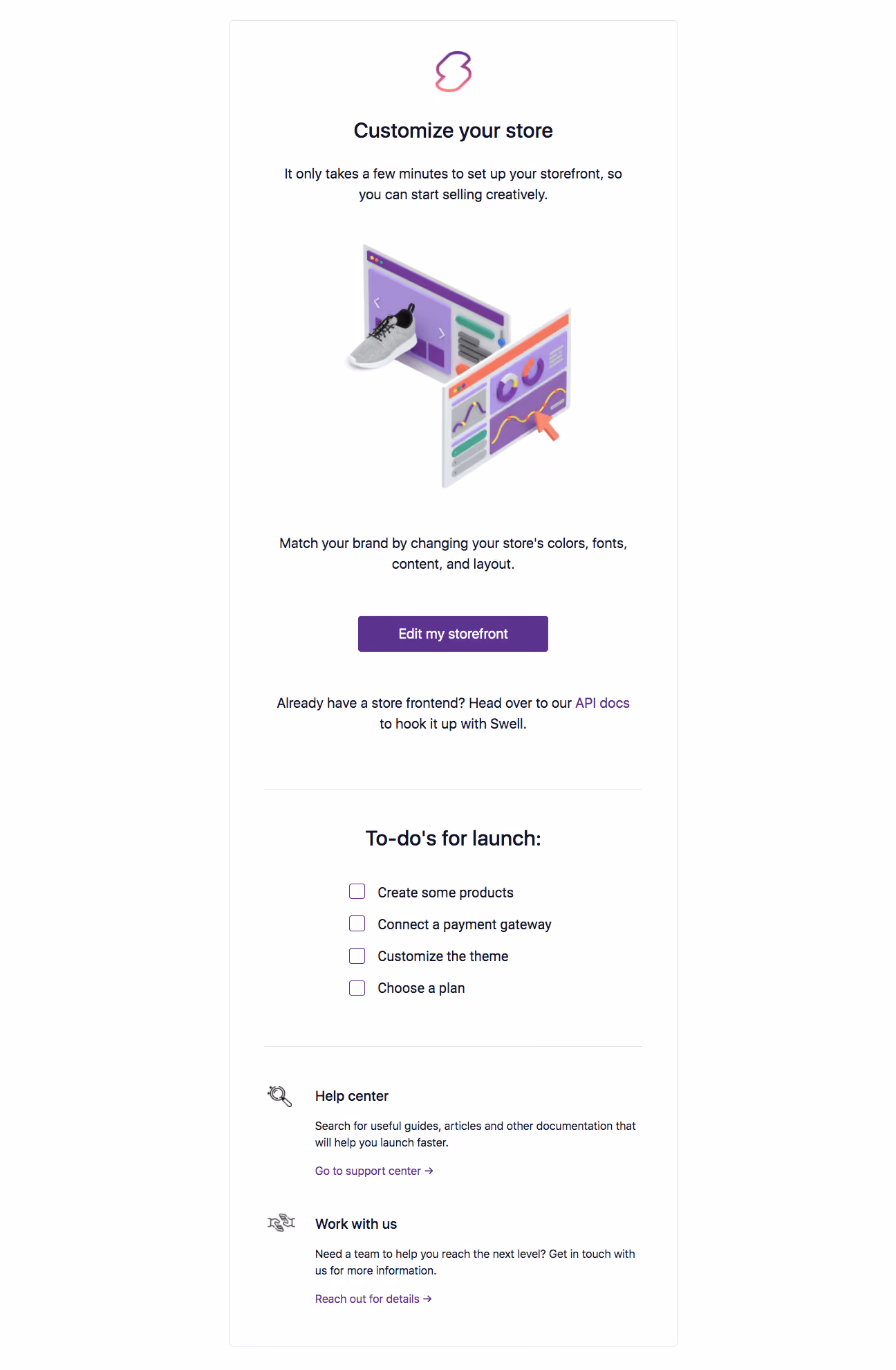 Swell Onboarding Email Flow
