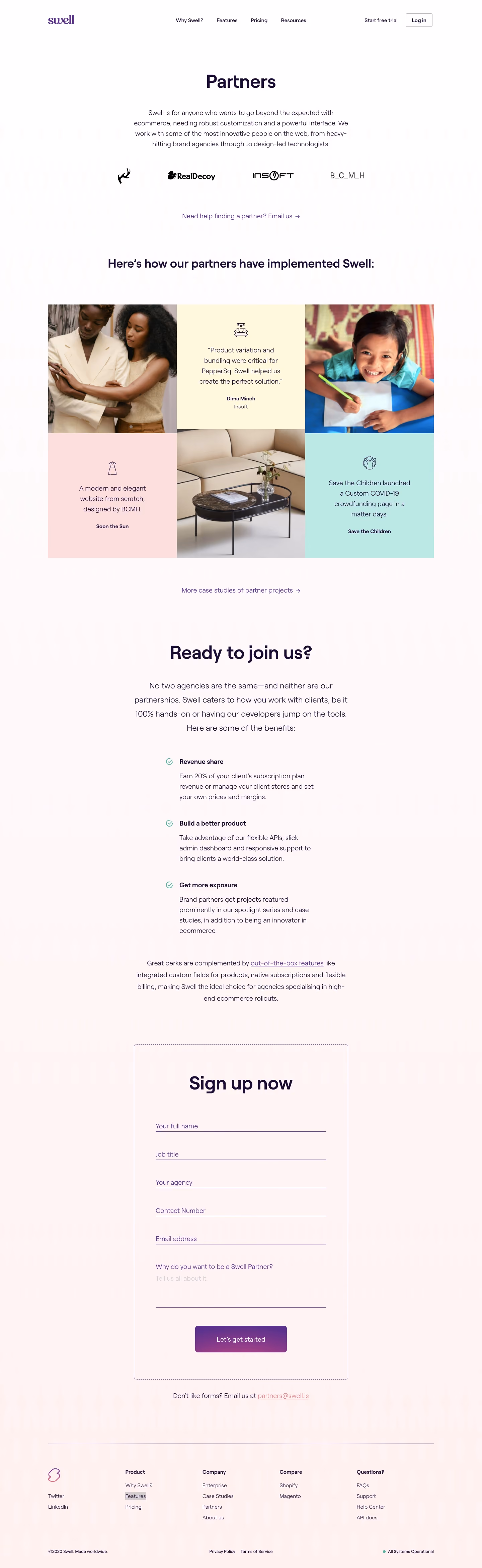Swell Affiliate Page