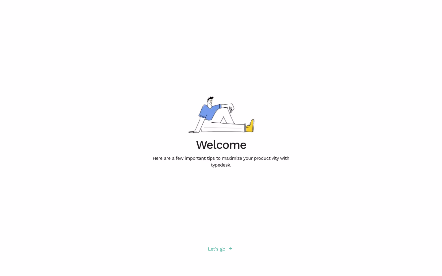 Typedesk User Onboarding