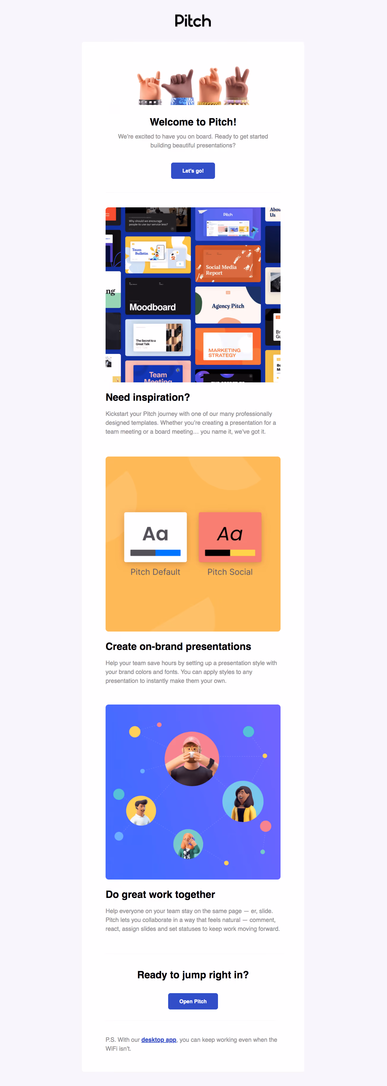 Pitch Onboarding Email Flow