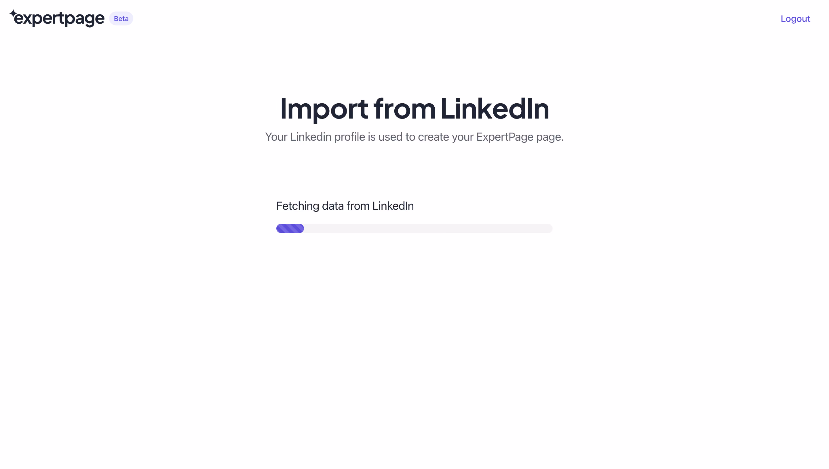 Expertpage Loading Screen