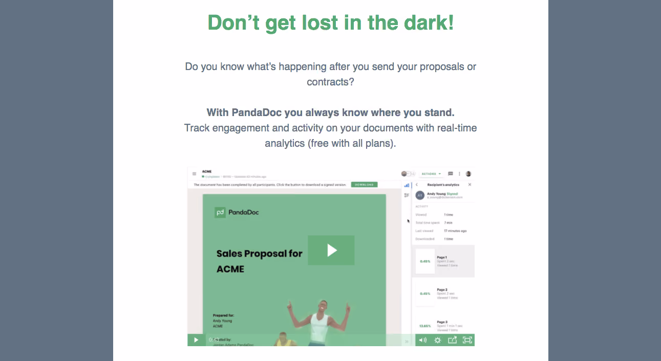 PandaDoc Onboarding Email Flow