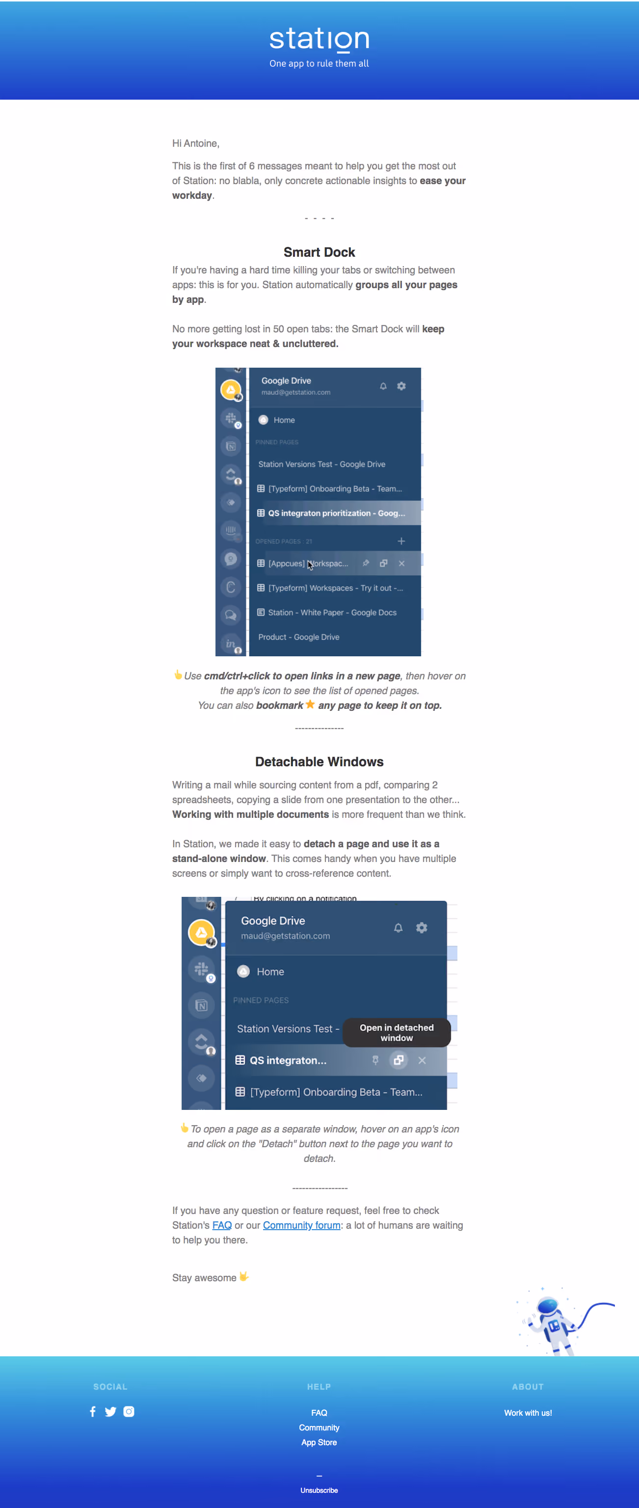 Station Onboarding Emails