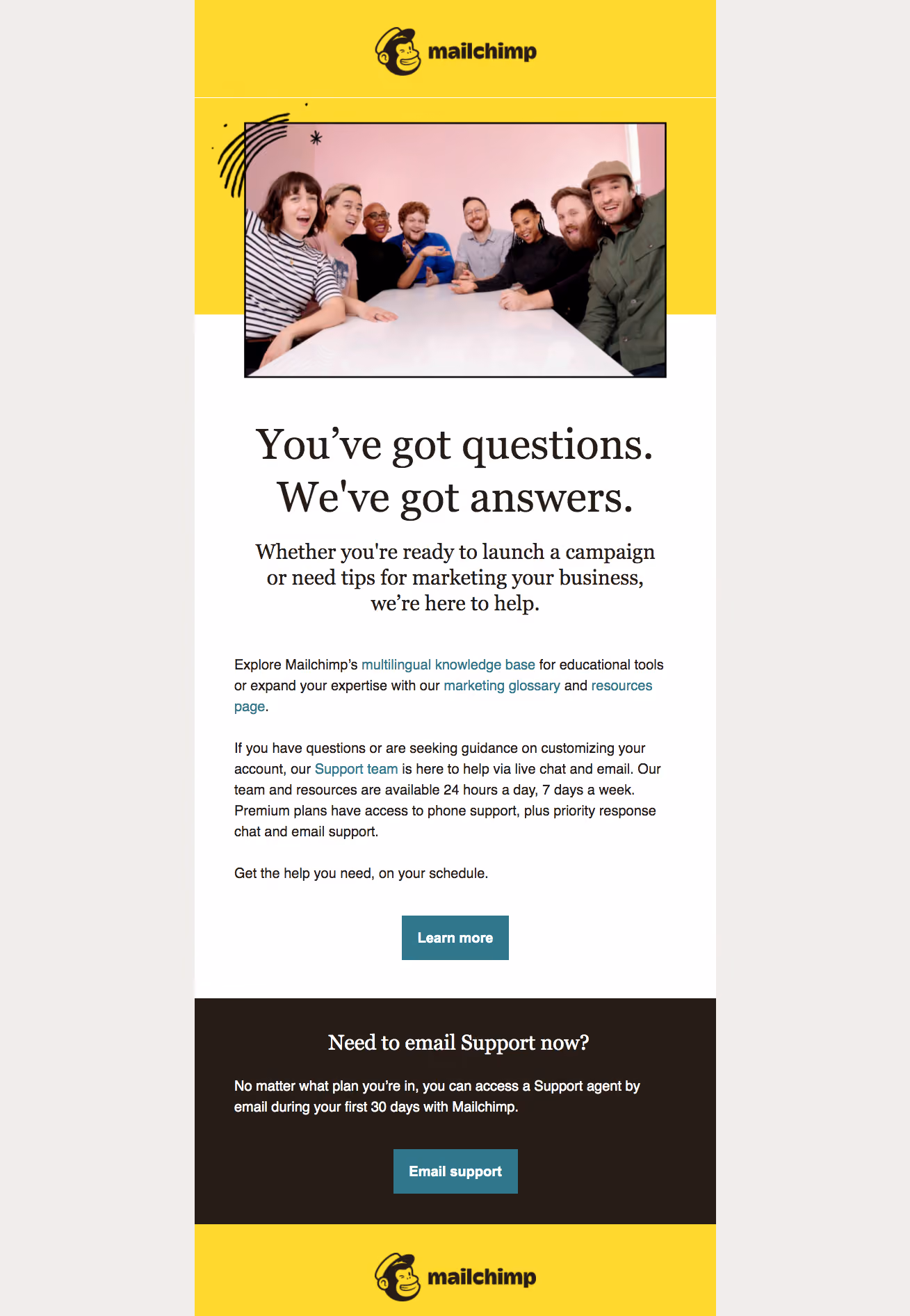 Mailchimp Onboarding Email Flow