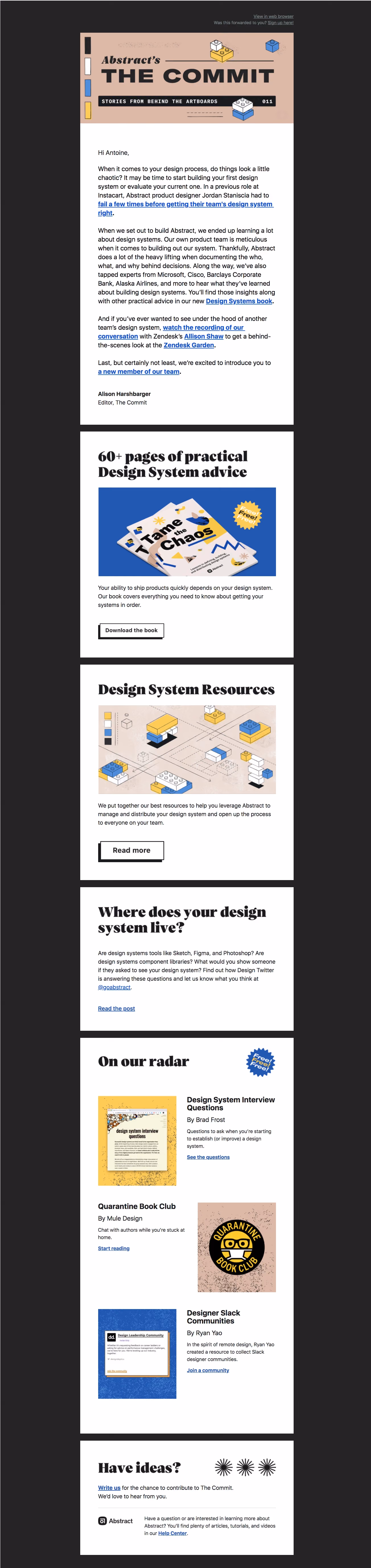Abstract Newsletter