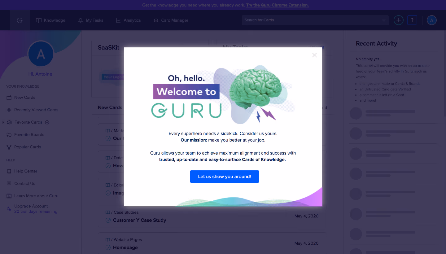 Guru Onboarding