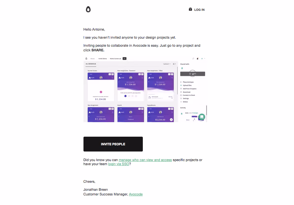 Avocode Onboarding Emails