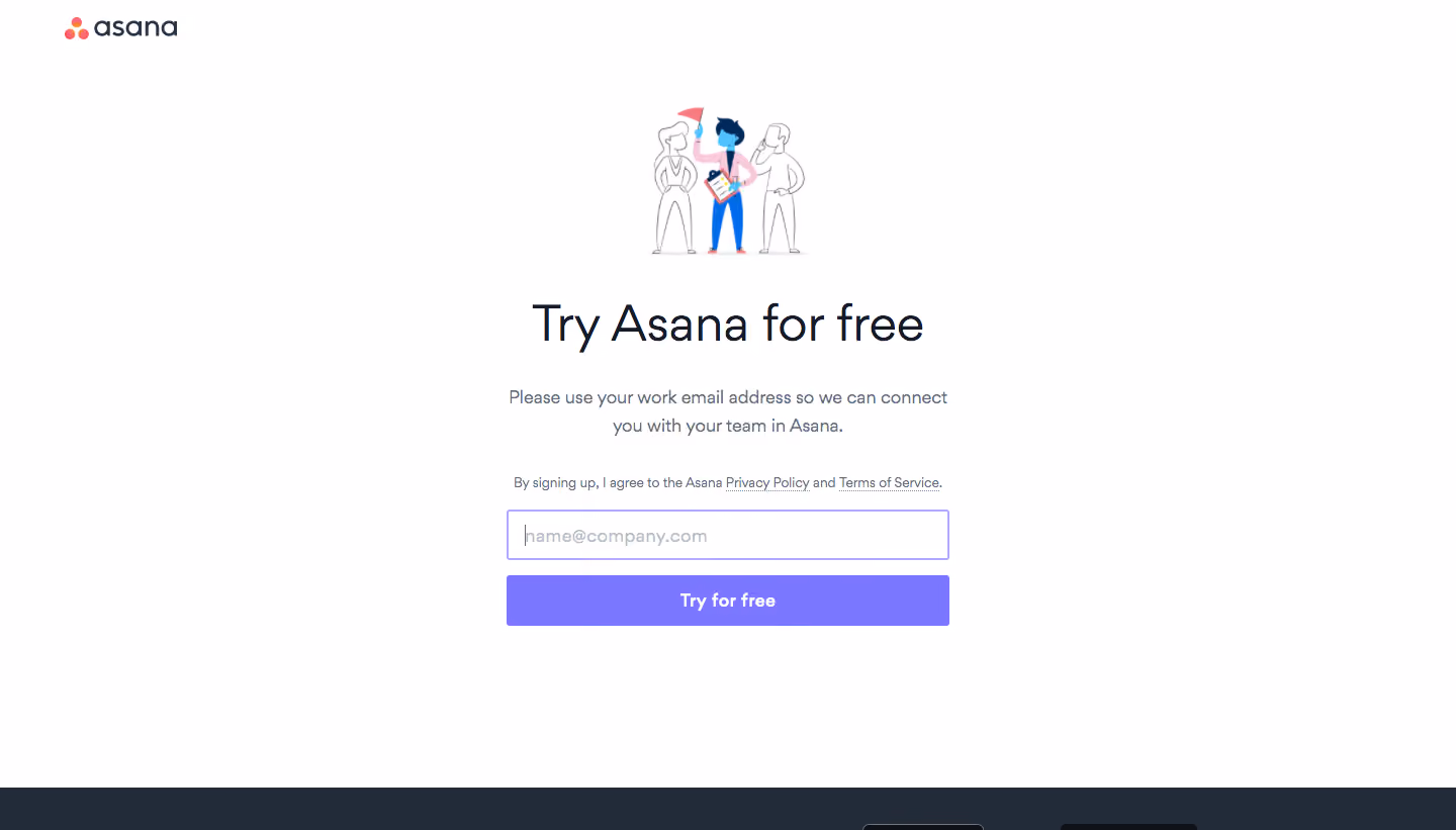 Asana Signup Page