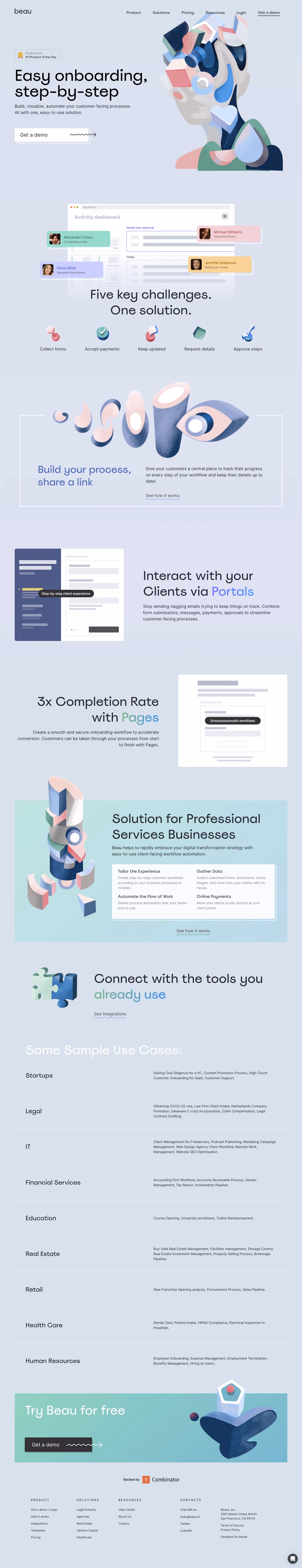 Beau Landing Page