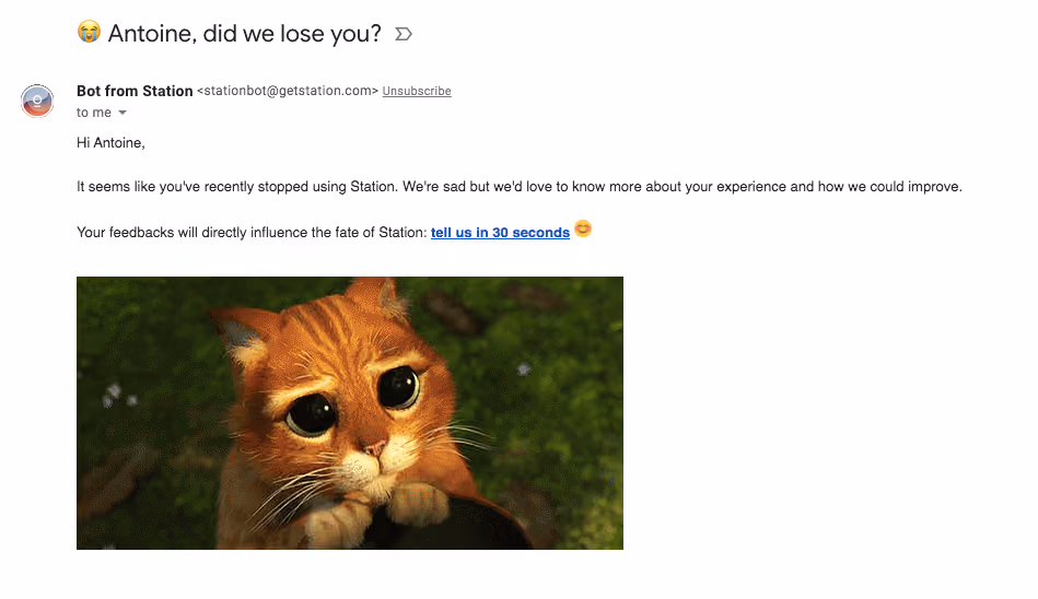 Station Retention Emails