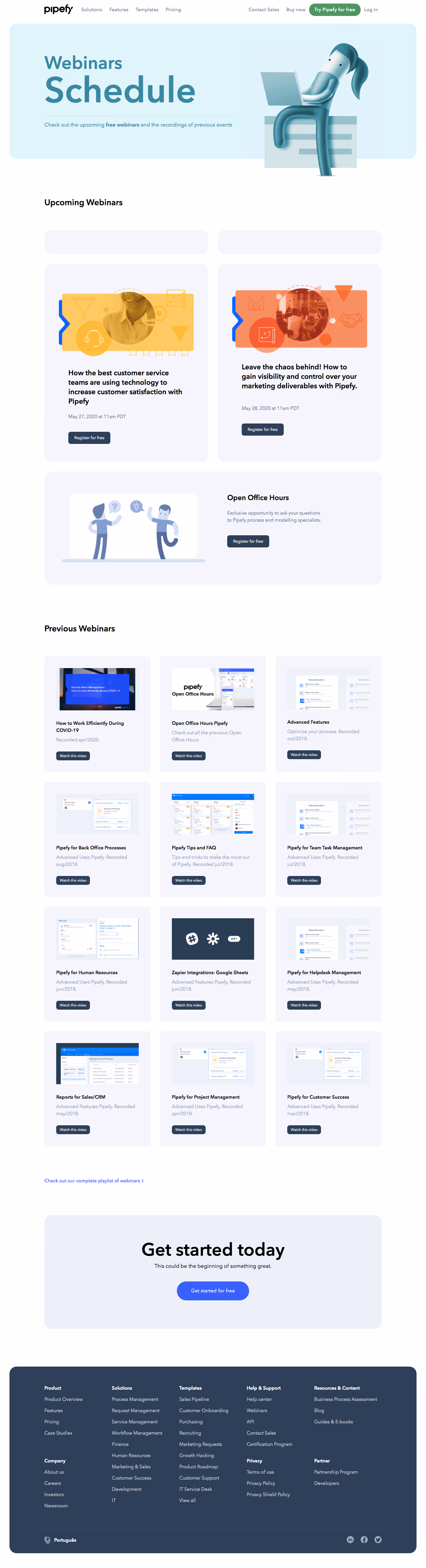 Pipefy Webinars