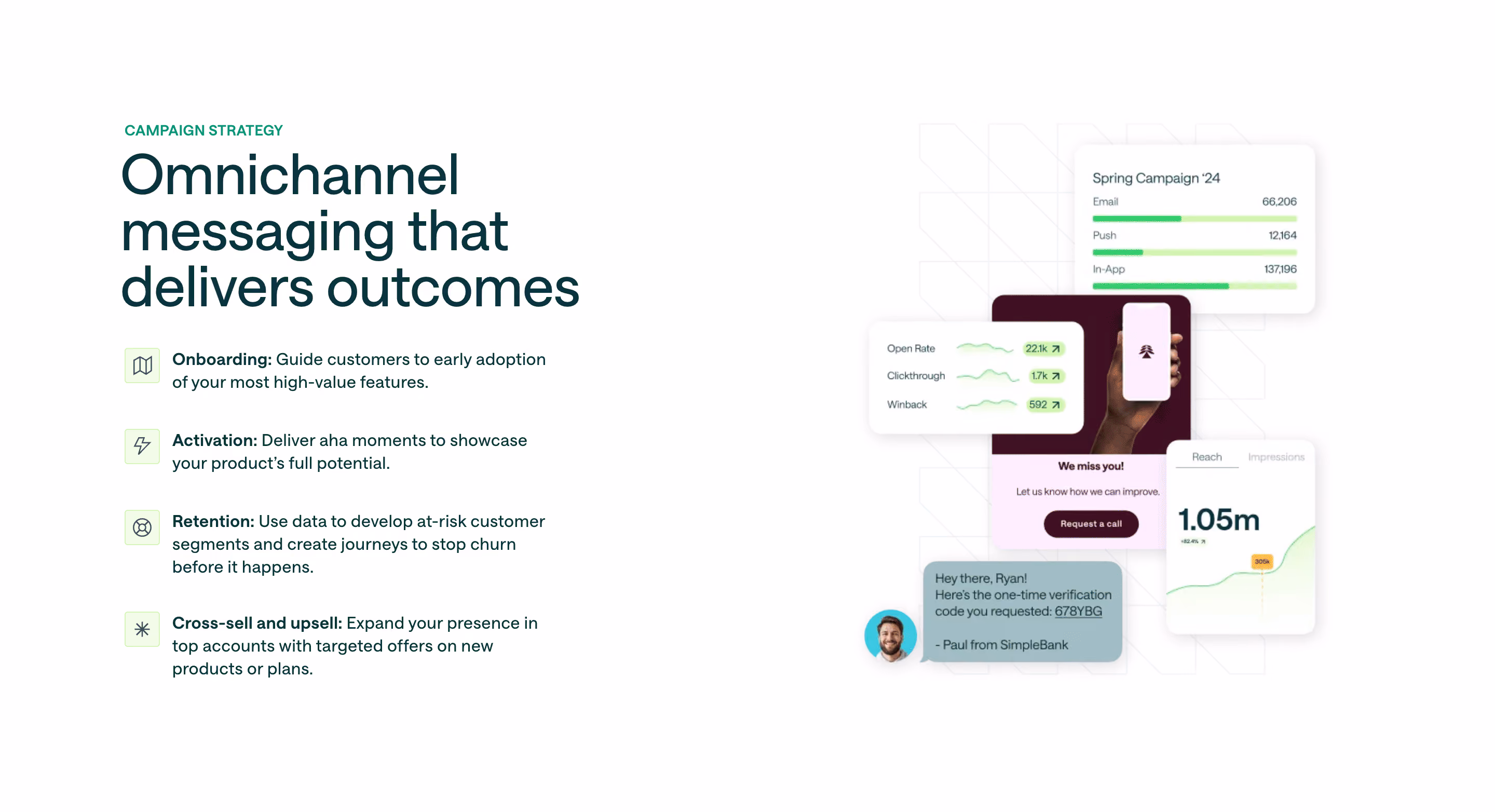 Customer.io Features Section
