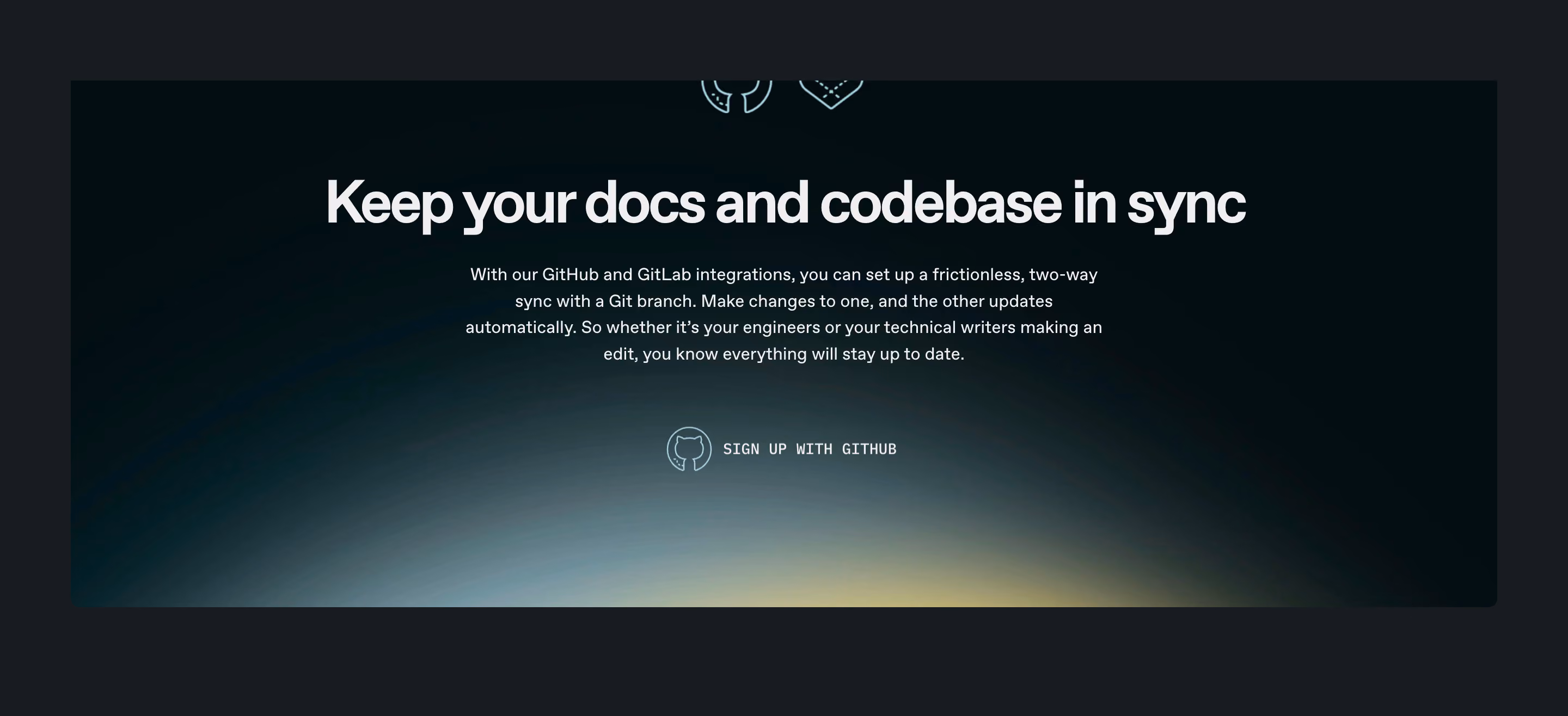 GitBook Call To Action Section