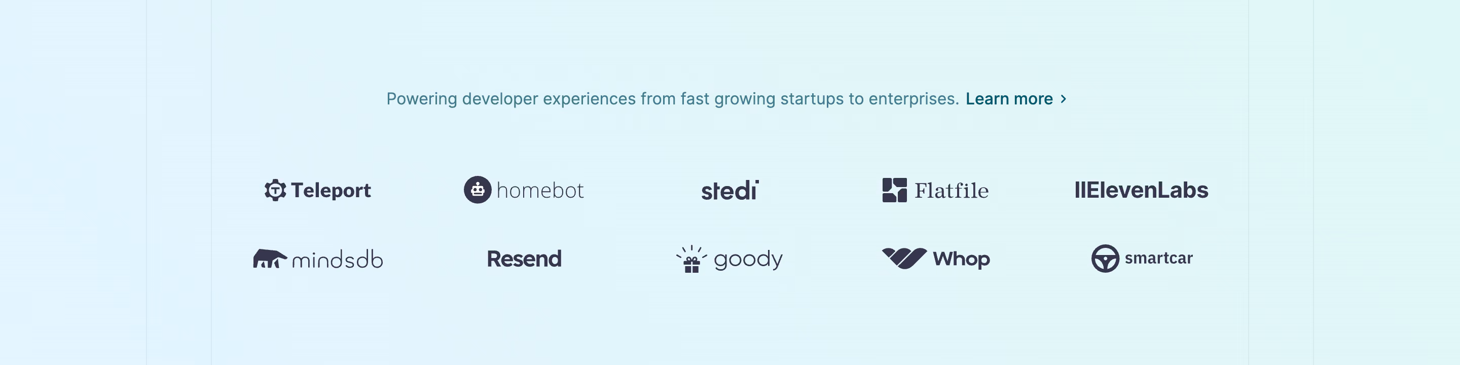 Mintlify Clients Logo Section