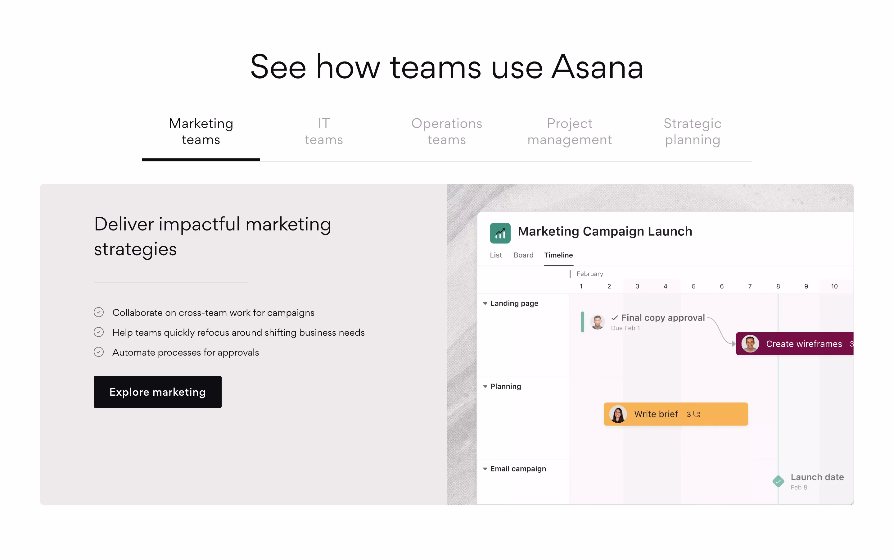Asana Persona Section