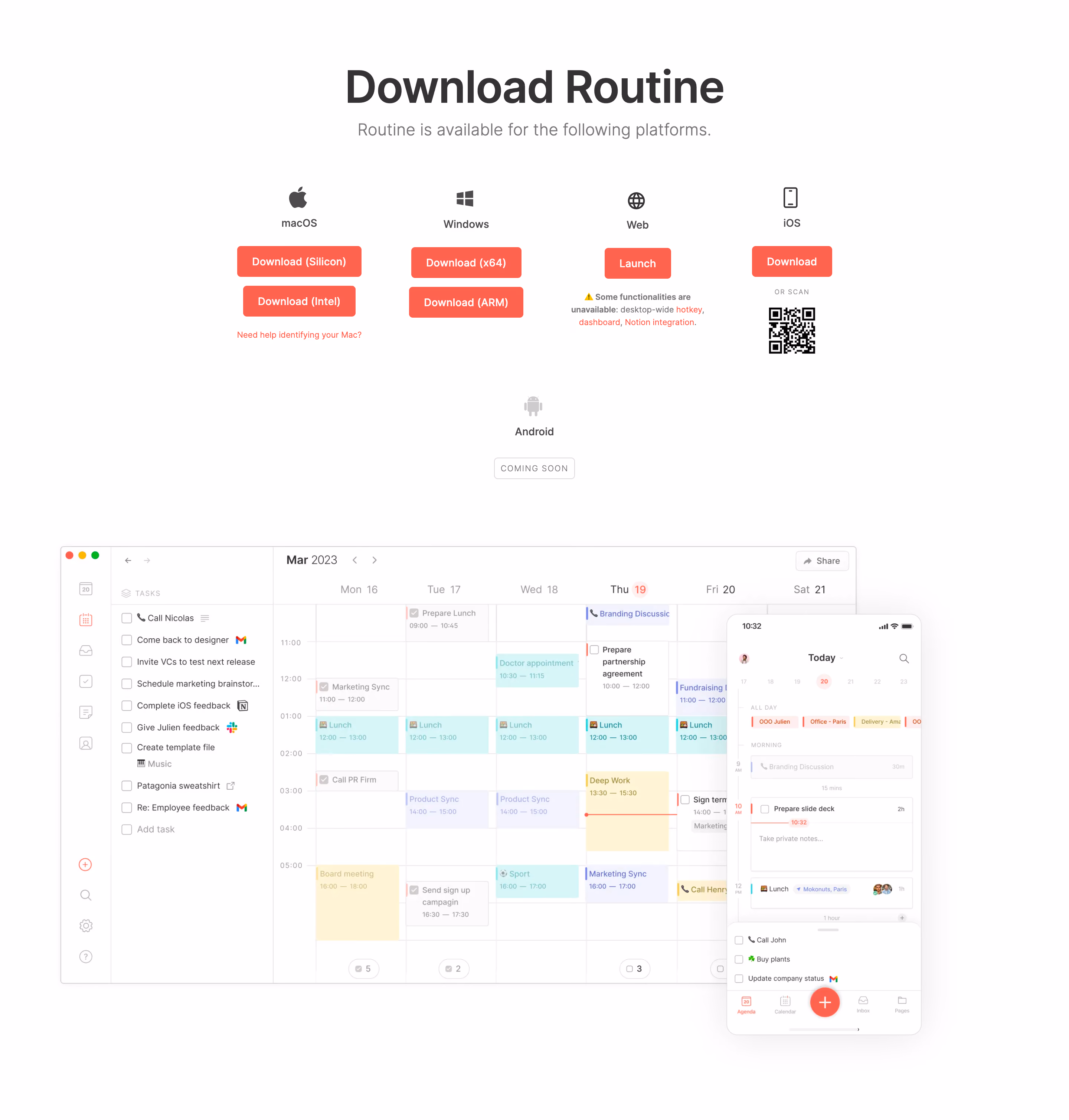 Routine Call To Download Section