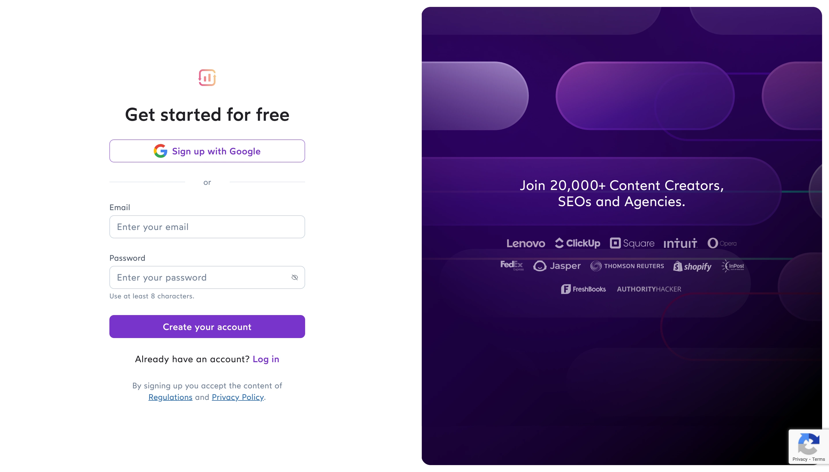 Surfer SEO Signup