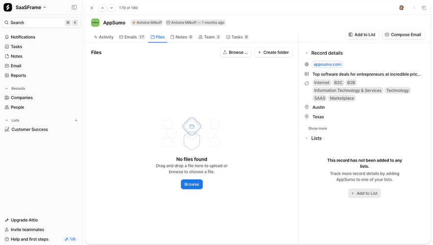 Attio Company Files