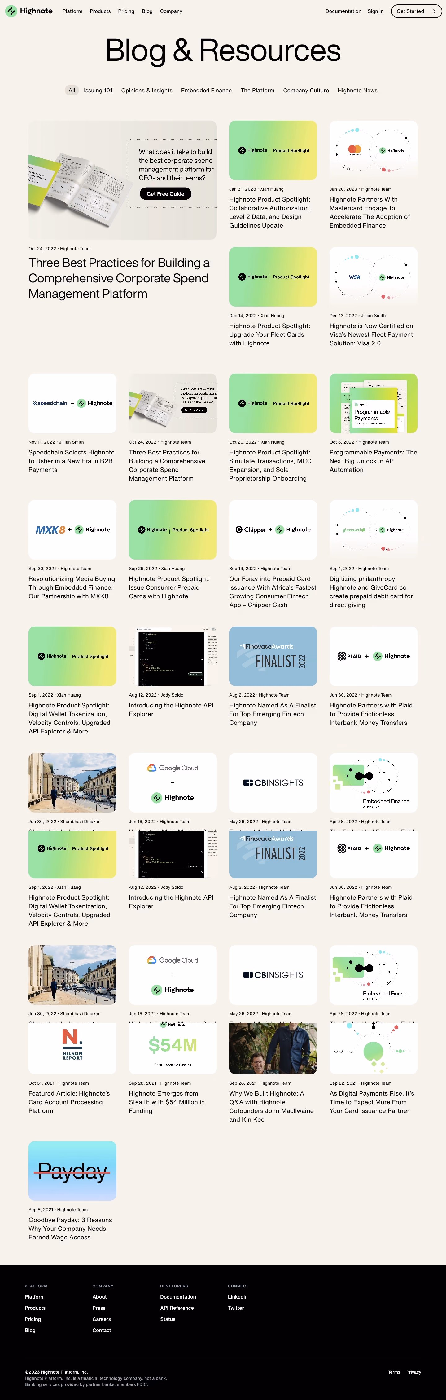 Highnote Blog Feed