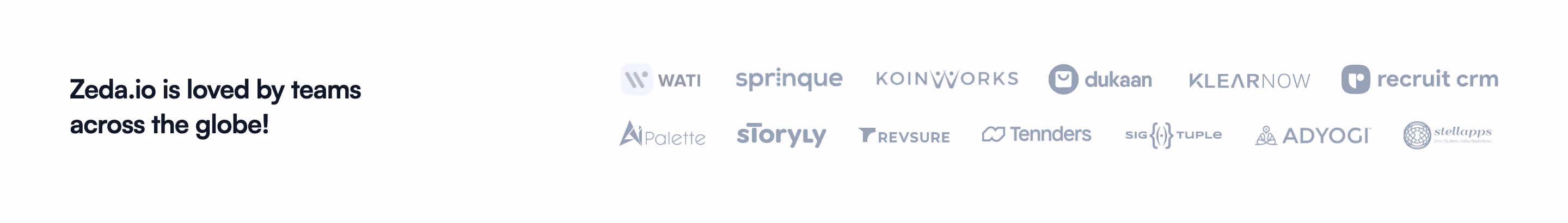 Zeda.io Clients Logo Section