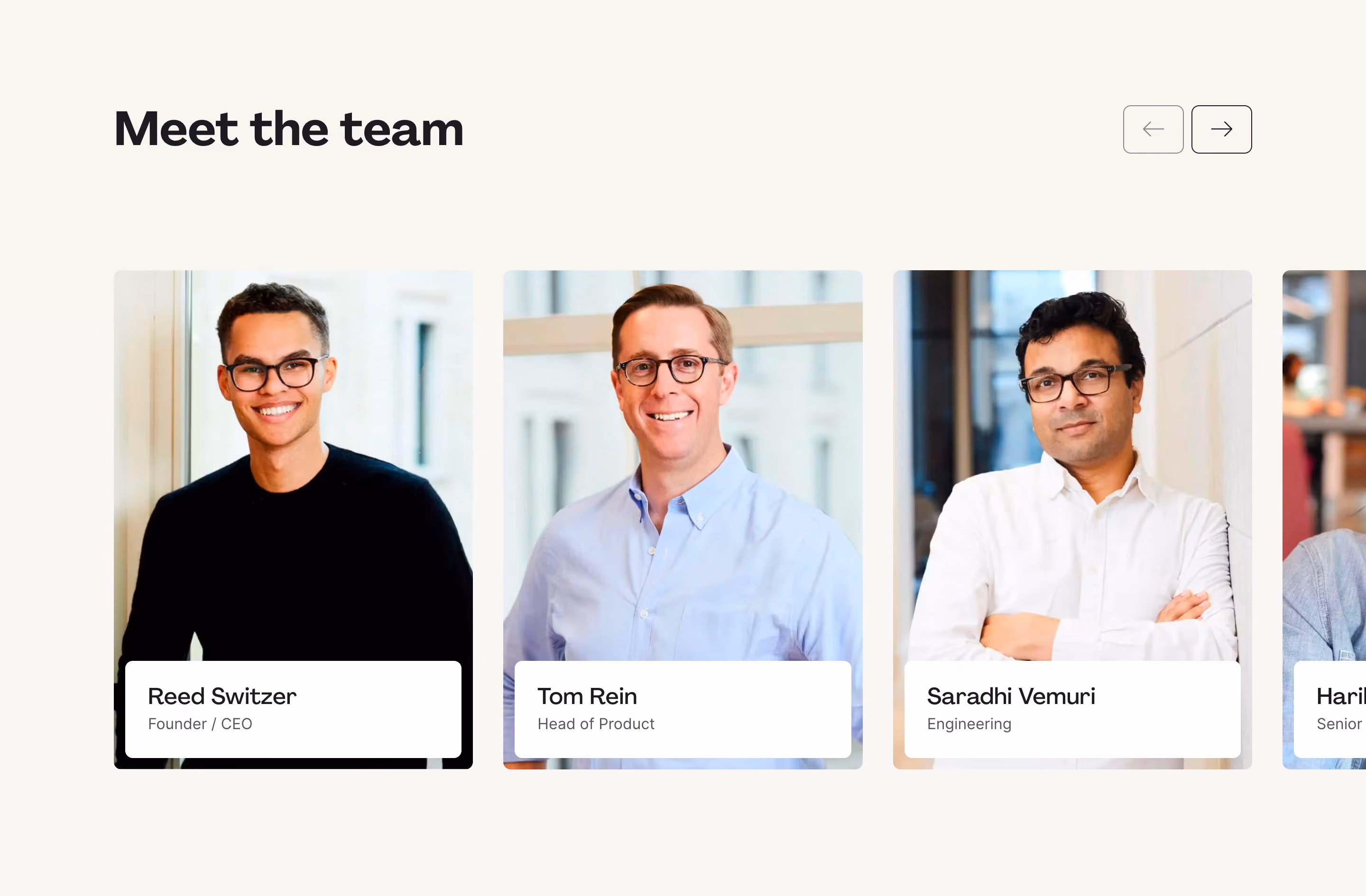 Hopscotch Team Section