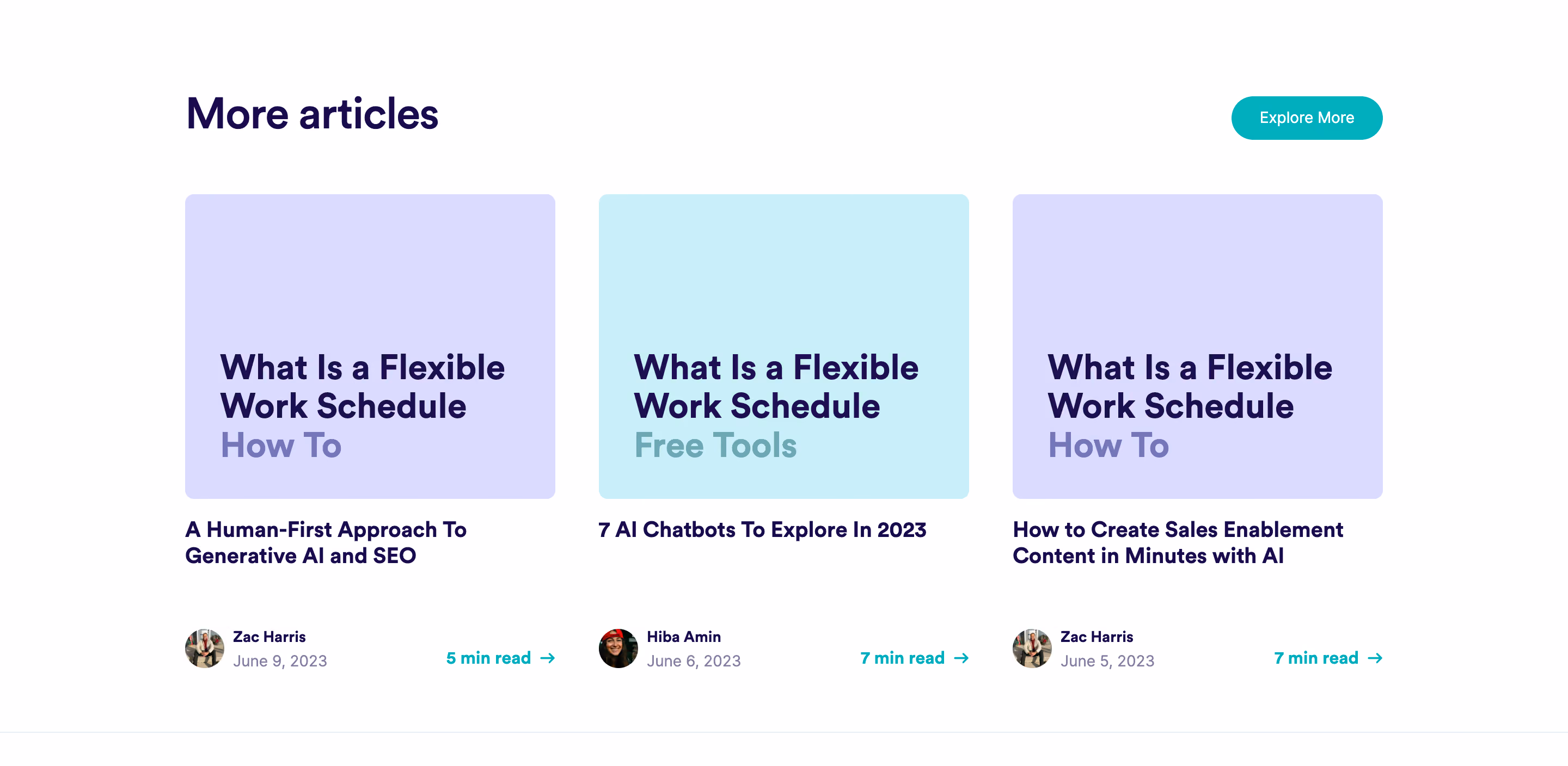 Copy.ai Blog Cards Section