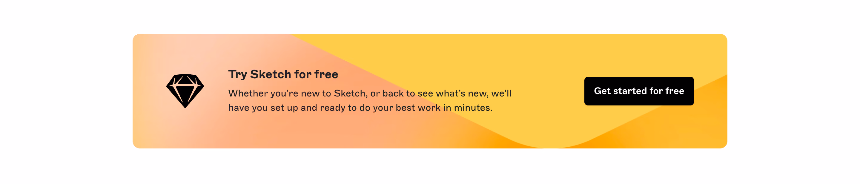 Sketch Call To Action Section