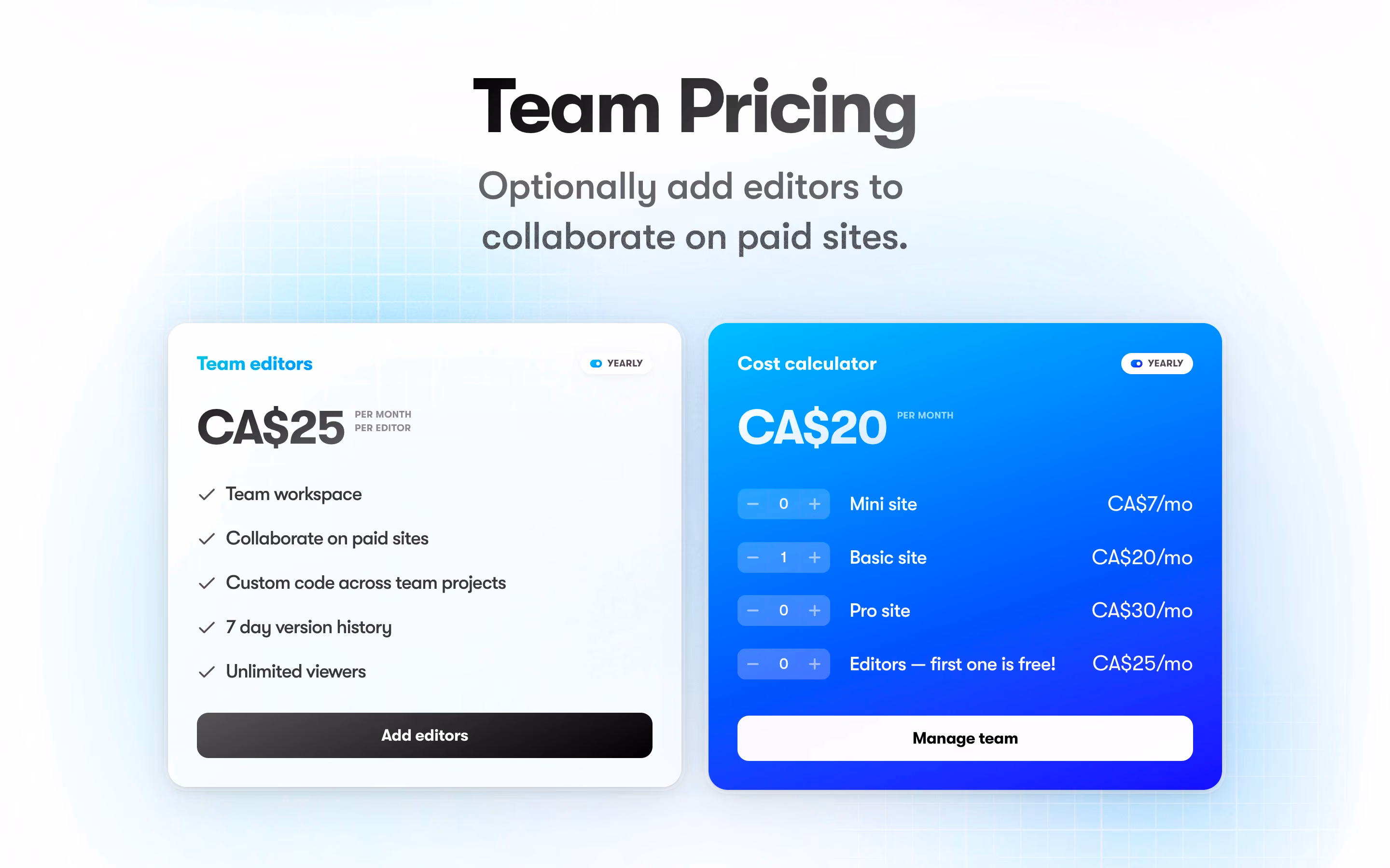 Framer Calculator Section