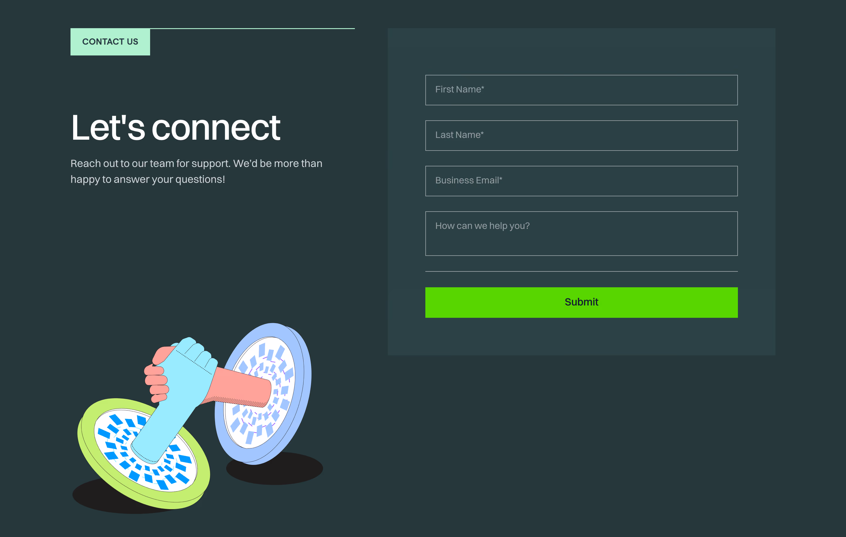 Acquire Contact Form Section