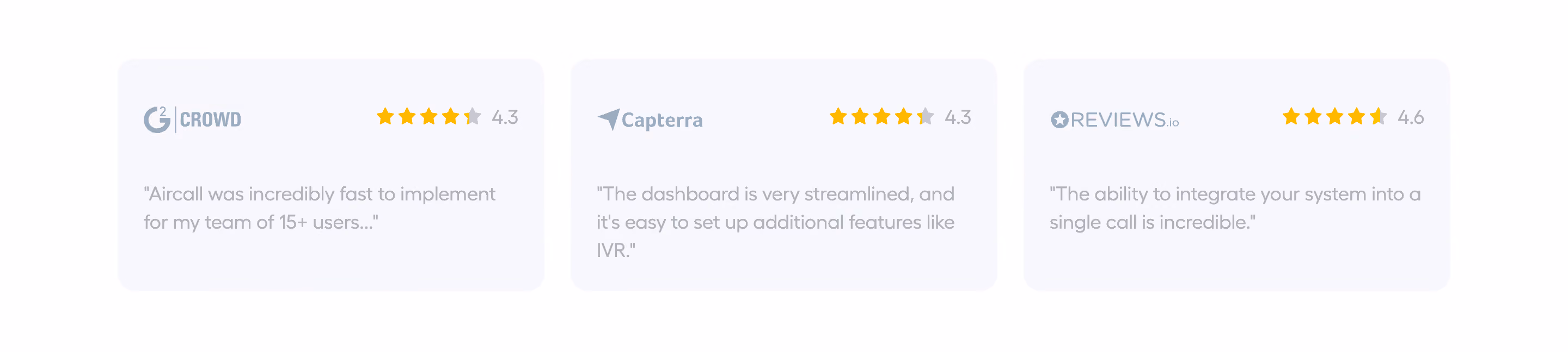 Aircall Testimonial Section