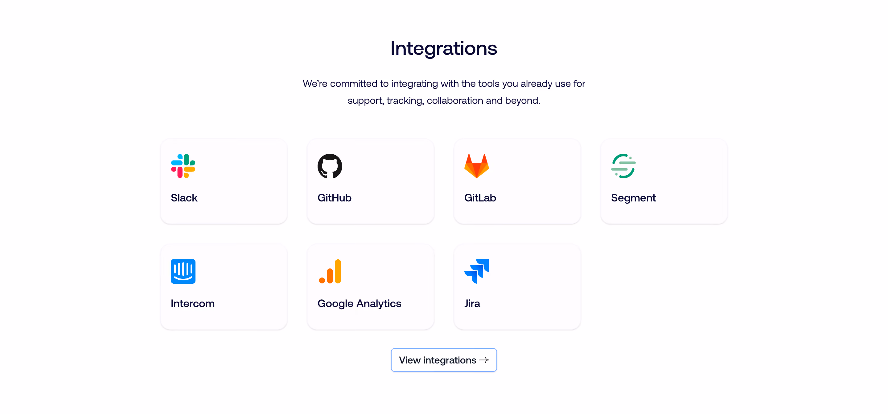 GitBook Integrations Section