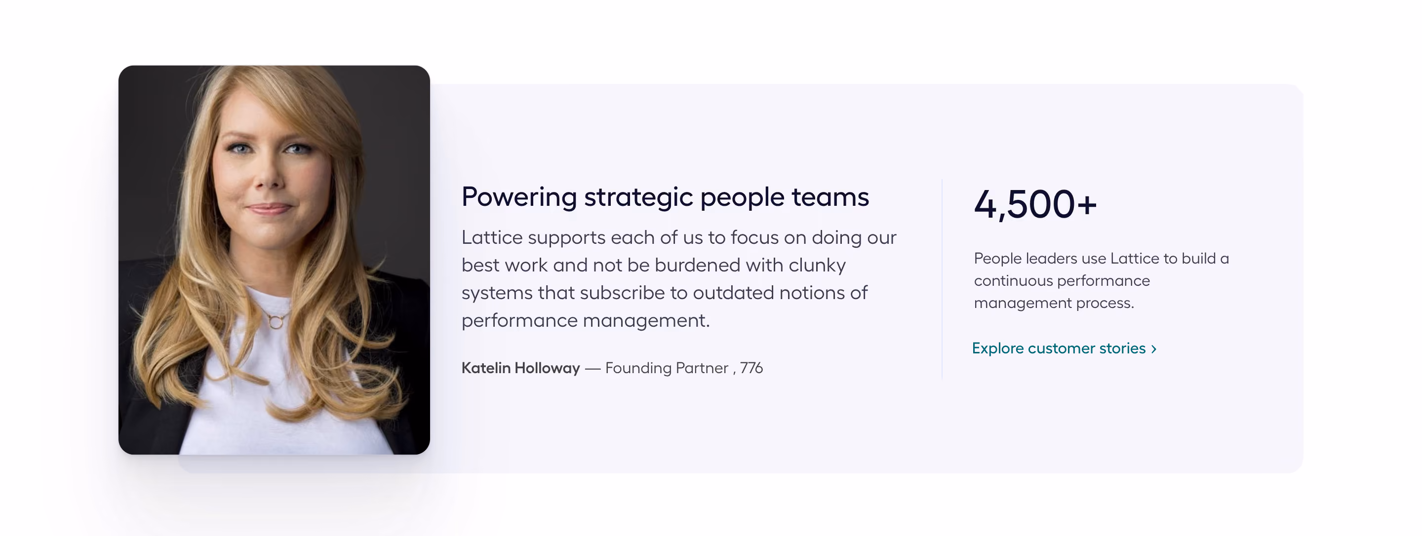 Lattice Testimonial Section
