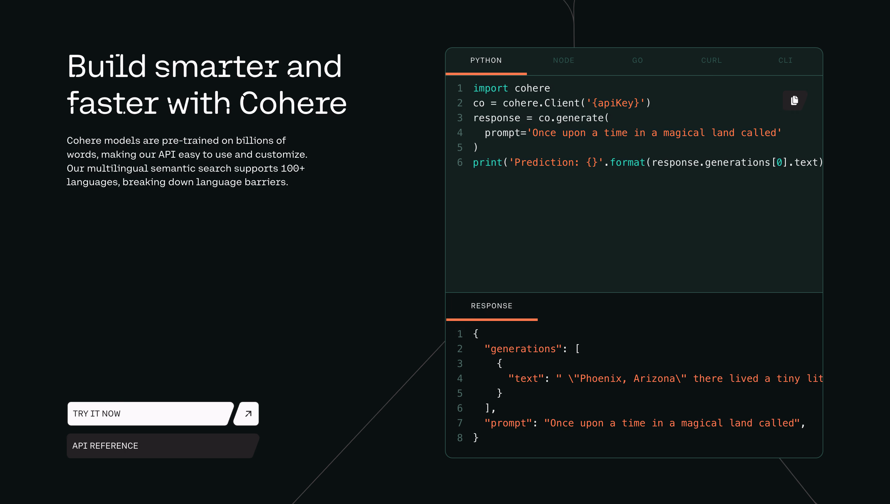 Cohere Feature Section