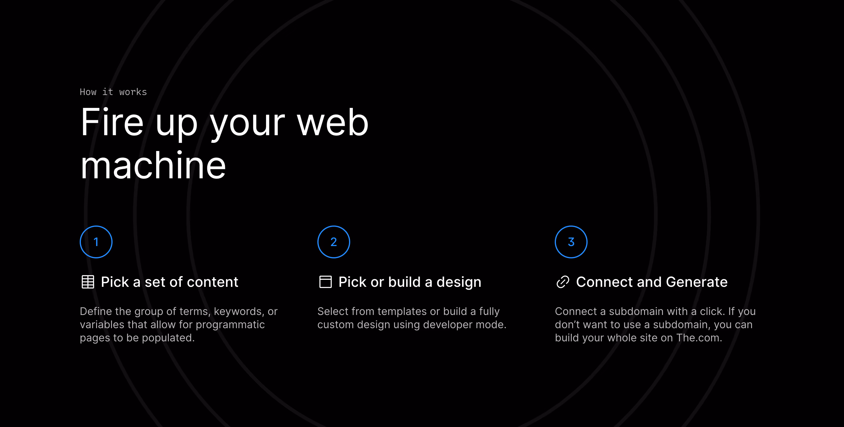 The.com Steps Section