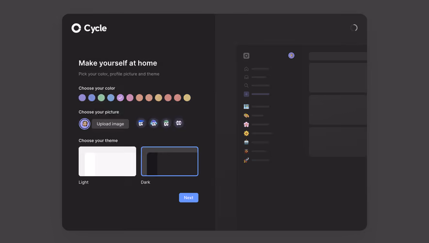 Cycle Account Setup