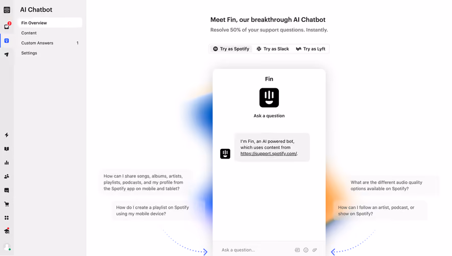 Intercom Setup AI Chatbot