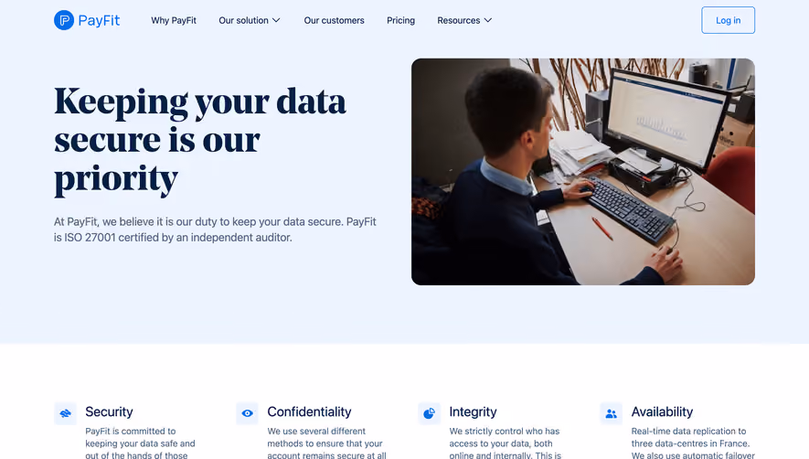 Payfit Security Page