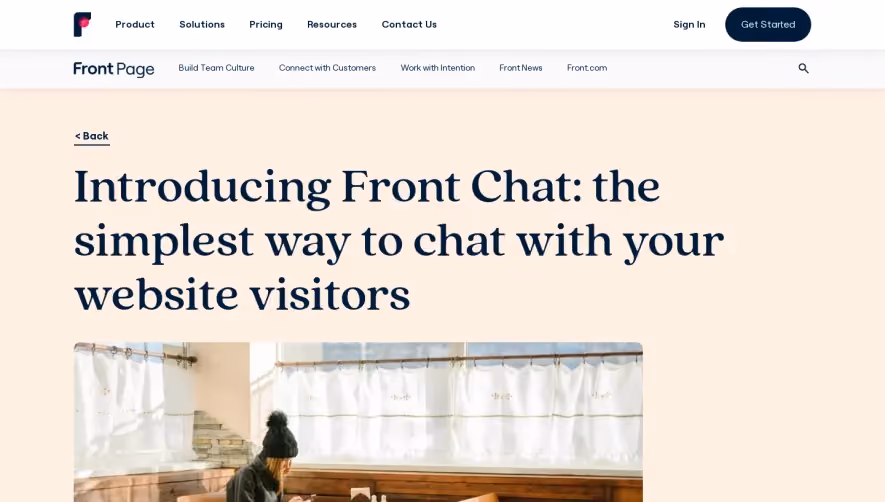 Front Product Update