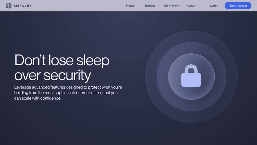 Mercury Security Page