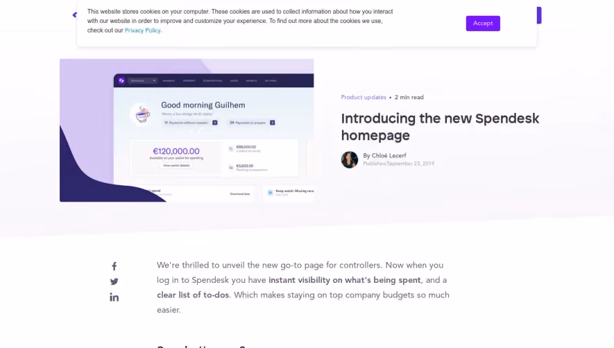 Spendesk Product Update