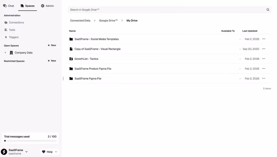 Dust Drive Connected Data